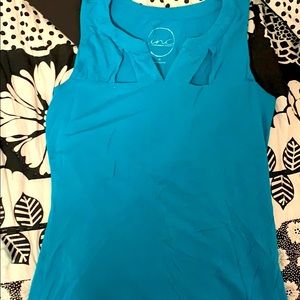 Blue Tank with cutouts